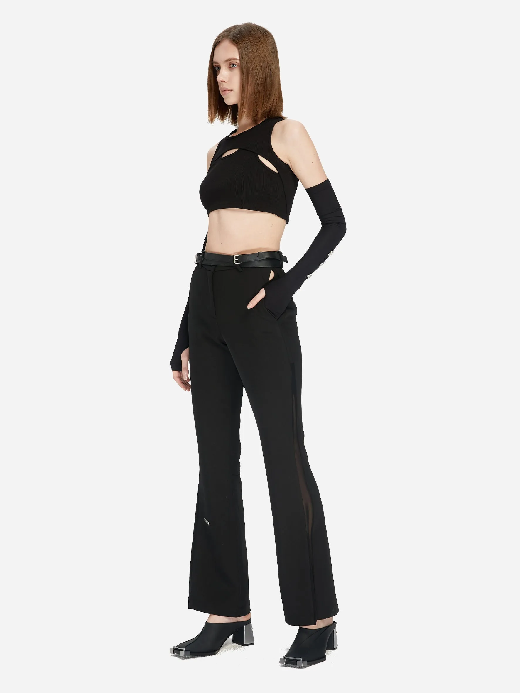 005 - Streamline Arc Cut-Out Trousers