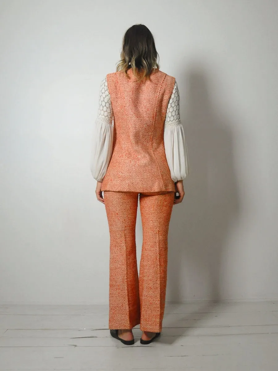 1960's Wool Tweed Pant Suit