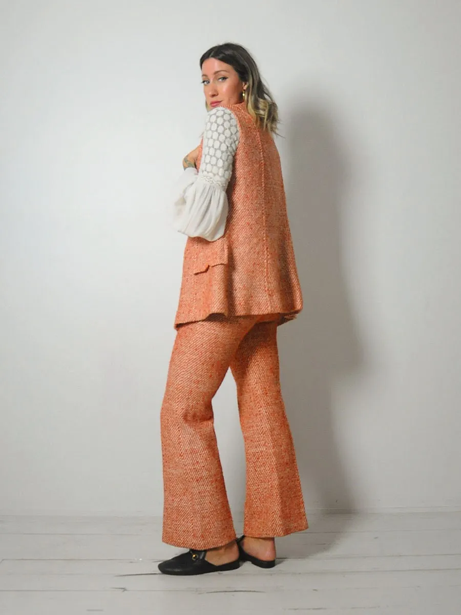 1960's Wool Tweed Pant Suit