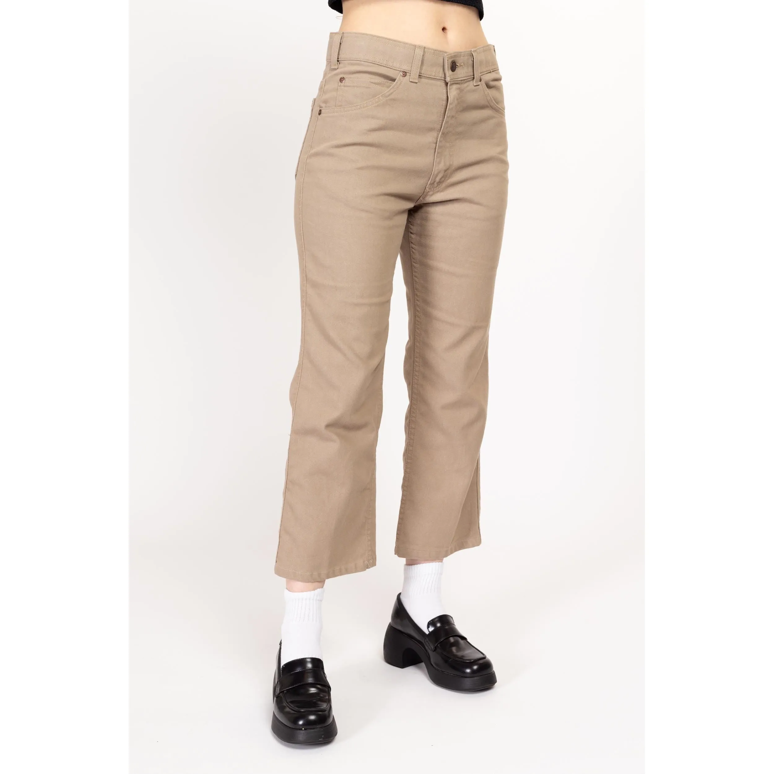 32x25 70s Levi's Khaki High Waisted Unisex Pants