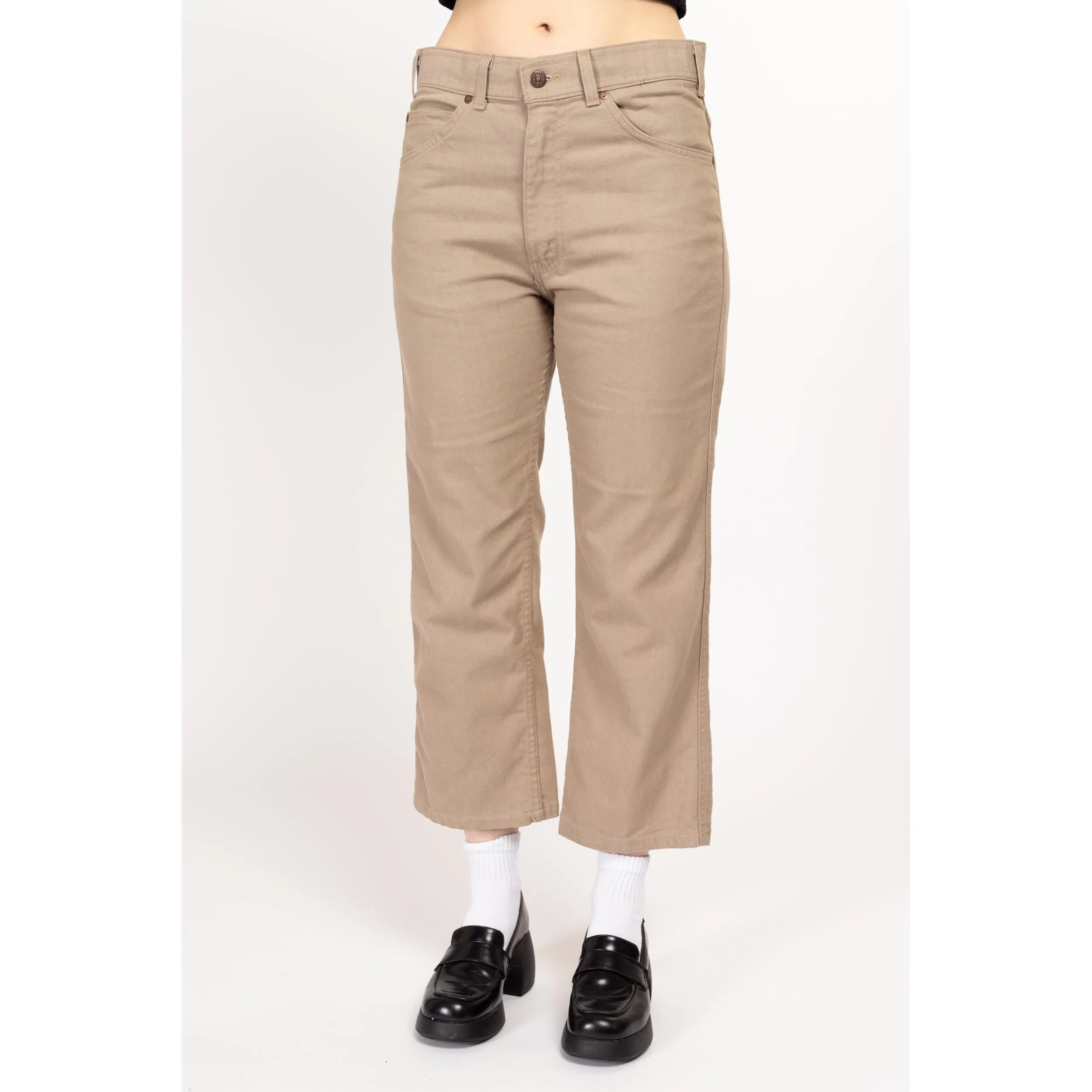 32x25 70s Levi's Khaki High Waisted Unisex Pants