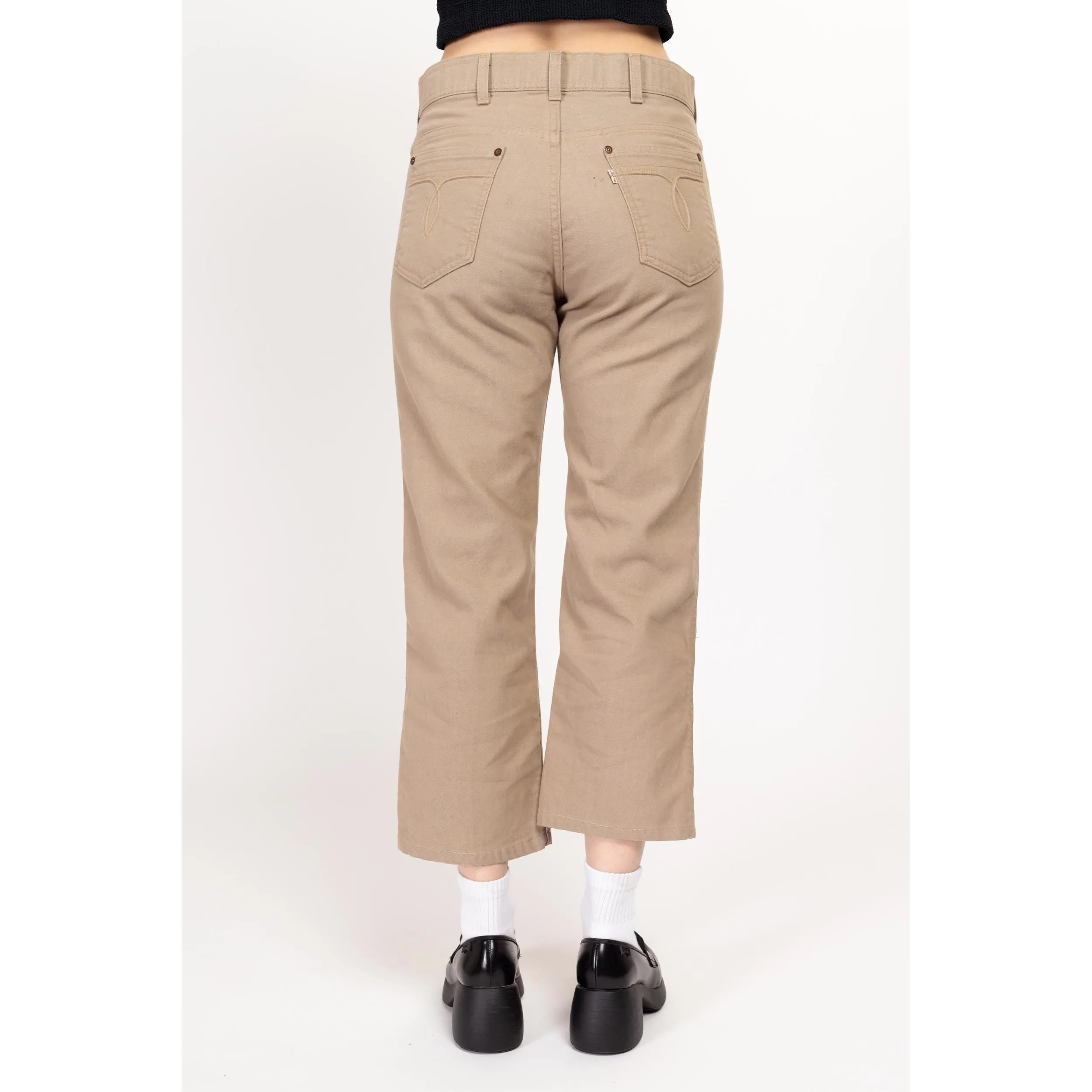 32x25 70s Levi's Khaki High Waisted Unisex Pants