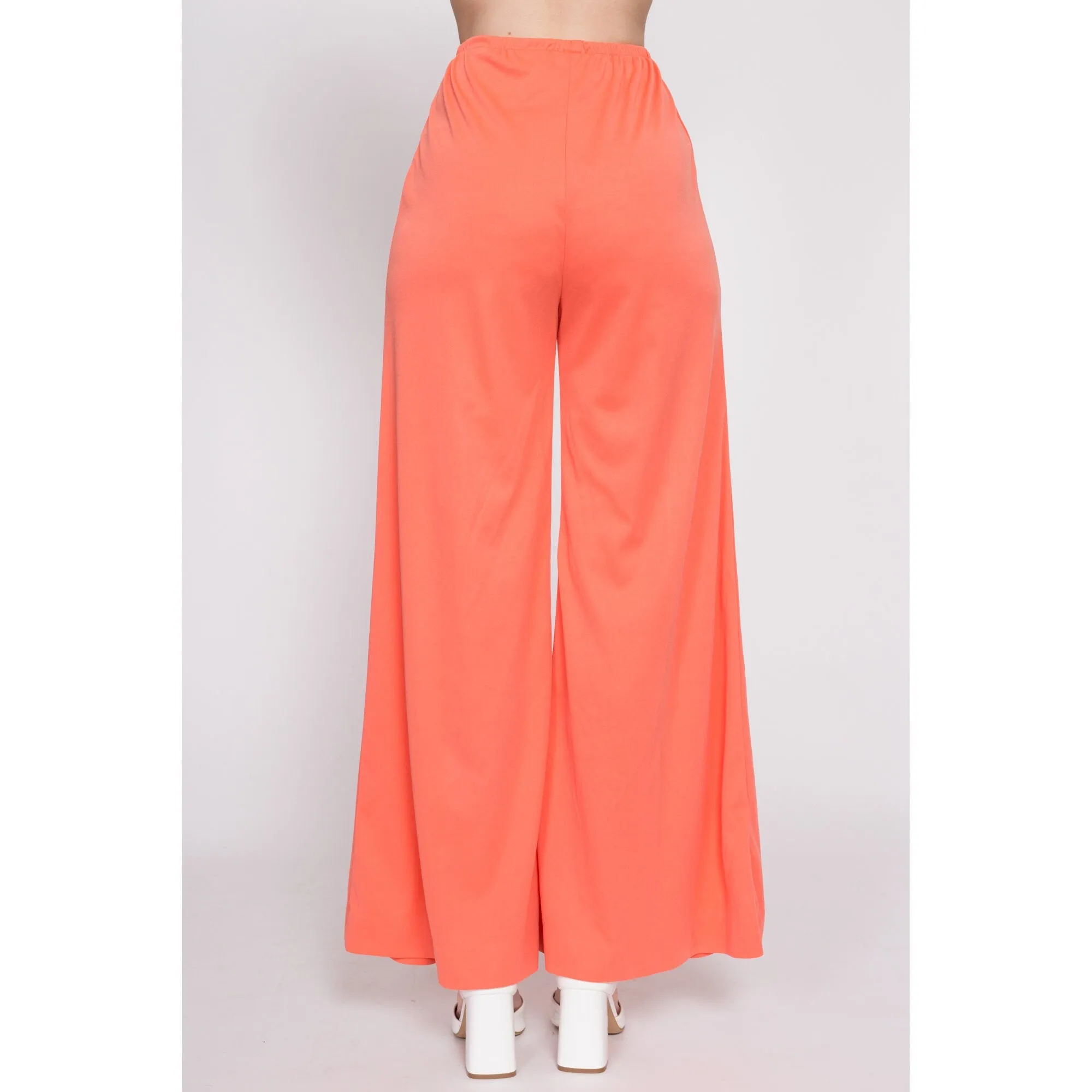 70s Salmon Palazzo Pants - Medium