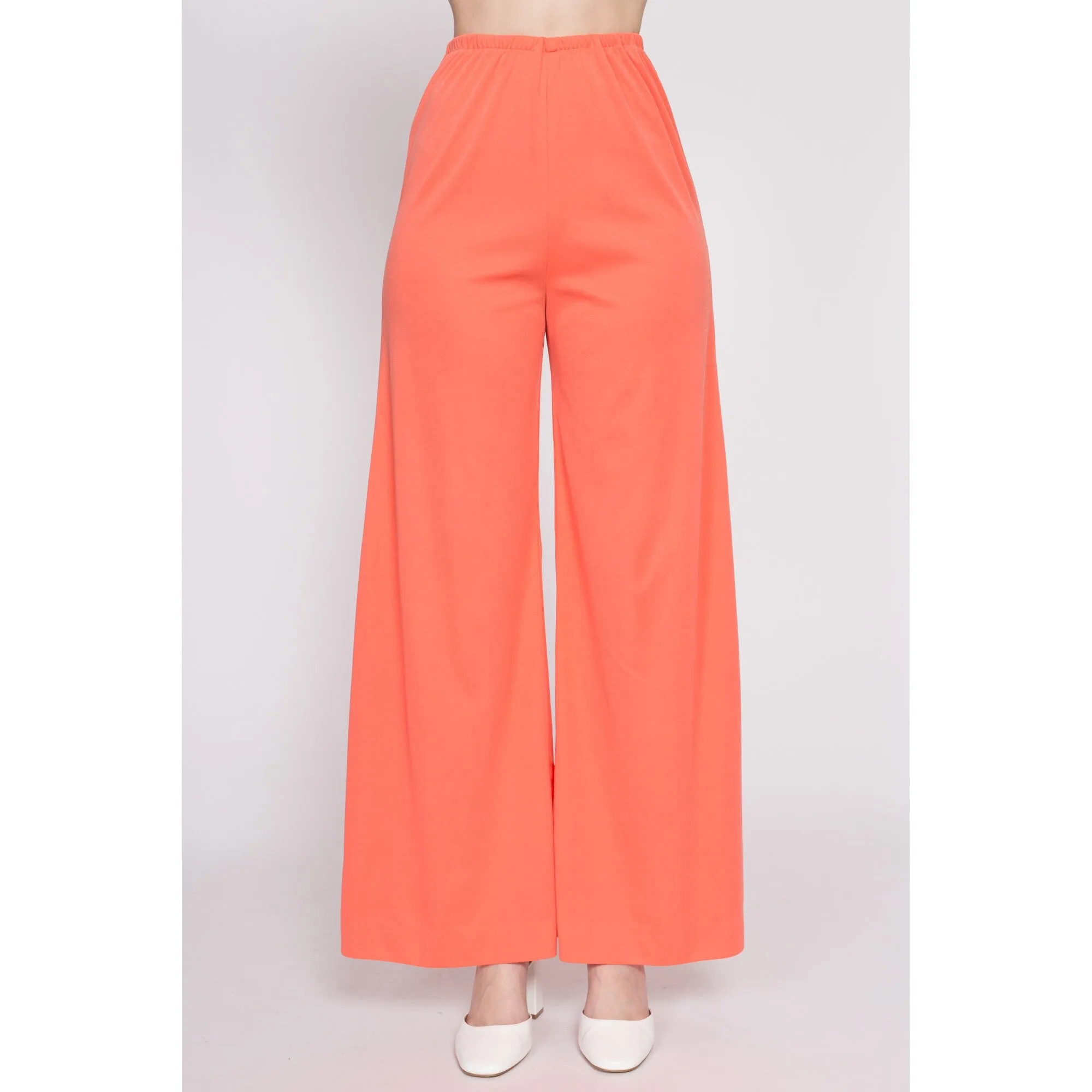 70s Salmon Palazzo Pants - Medium