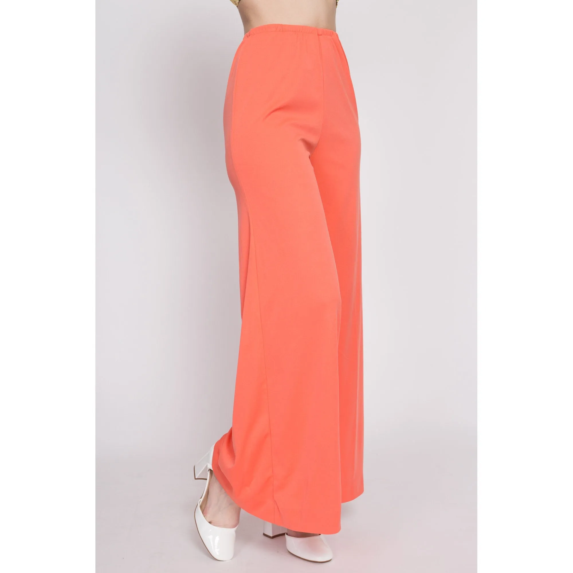 70s Salmon Palazzo Pants - Medium