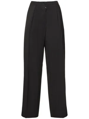 Acne Studios   Wide herringbone low rise pants 