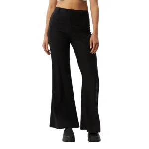 Afends Womens Birkin Flared Pants - Black