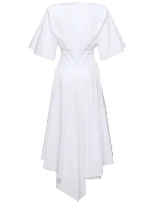 Alexandre Vauthier   Cotton poplin s/s flared midi dress 