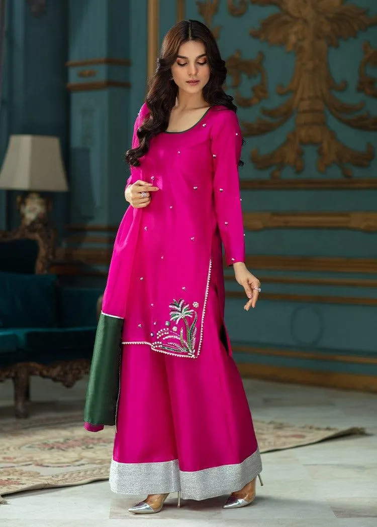 Allure by Ih - PAMELA - Katan Silk - Fuschia - 3 Piece