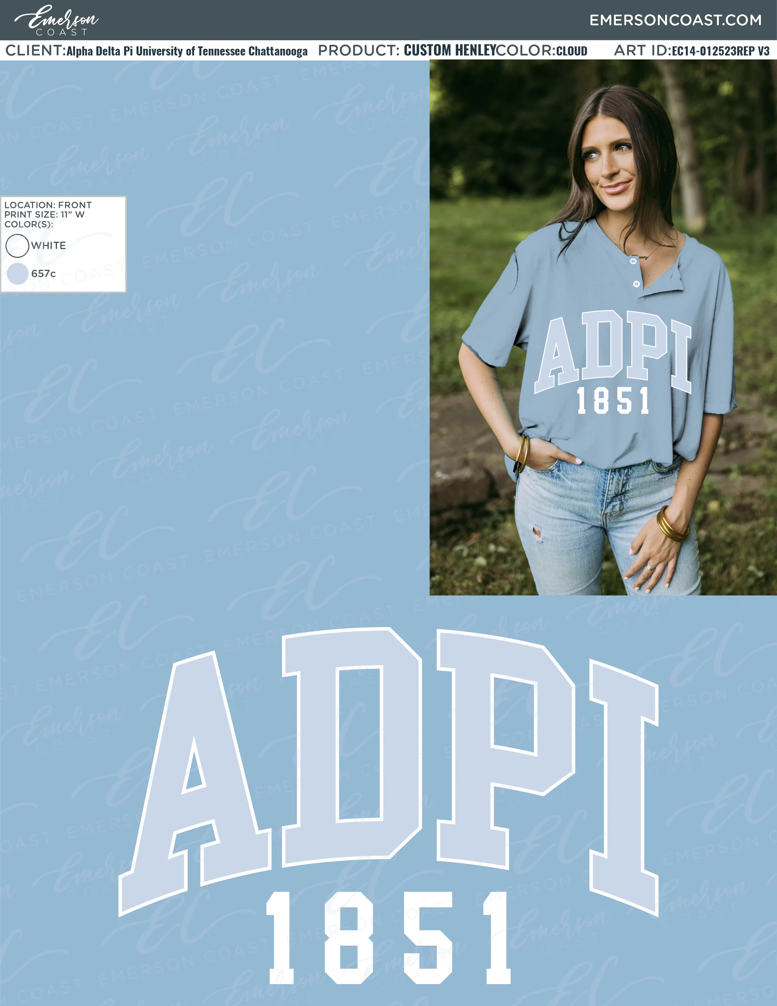 Alpha Delta Pi Blue Recruitment Henley