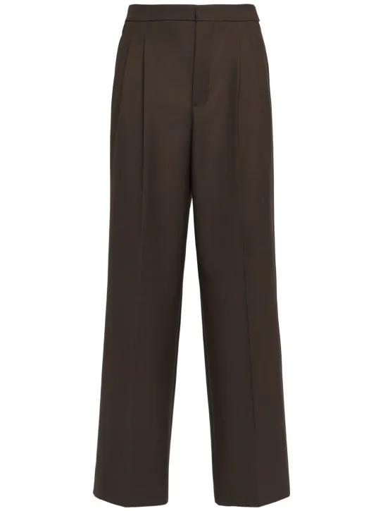 AMI Paris   Oversized wool gabardine pants 