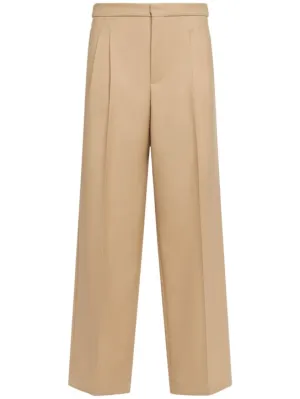 AMI Paris   Oversized wool gabardine pants 