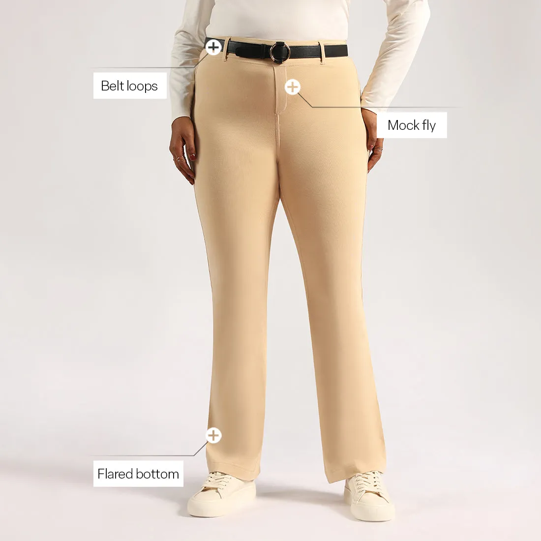 AM:PM Cotton Flare Pants - Lite Tall