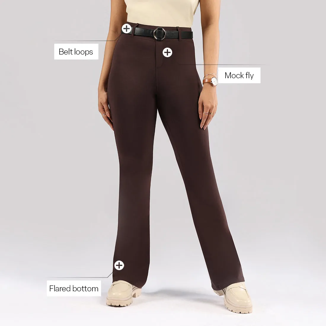 AM:PM Cotton Flare Pants - Lite Tall