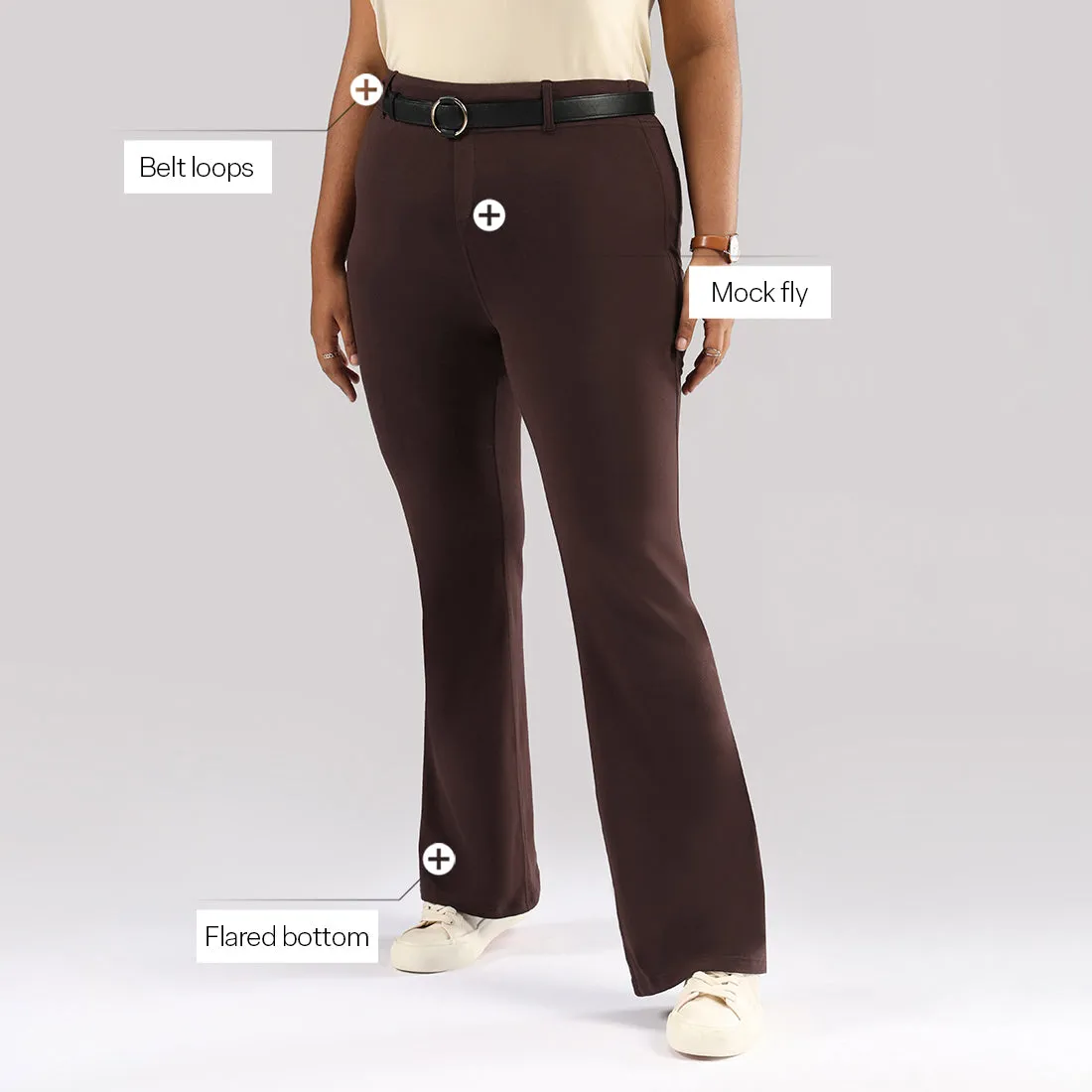 AM:PM Cotton Flare Pants - Lite