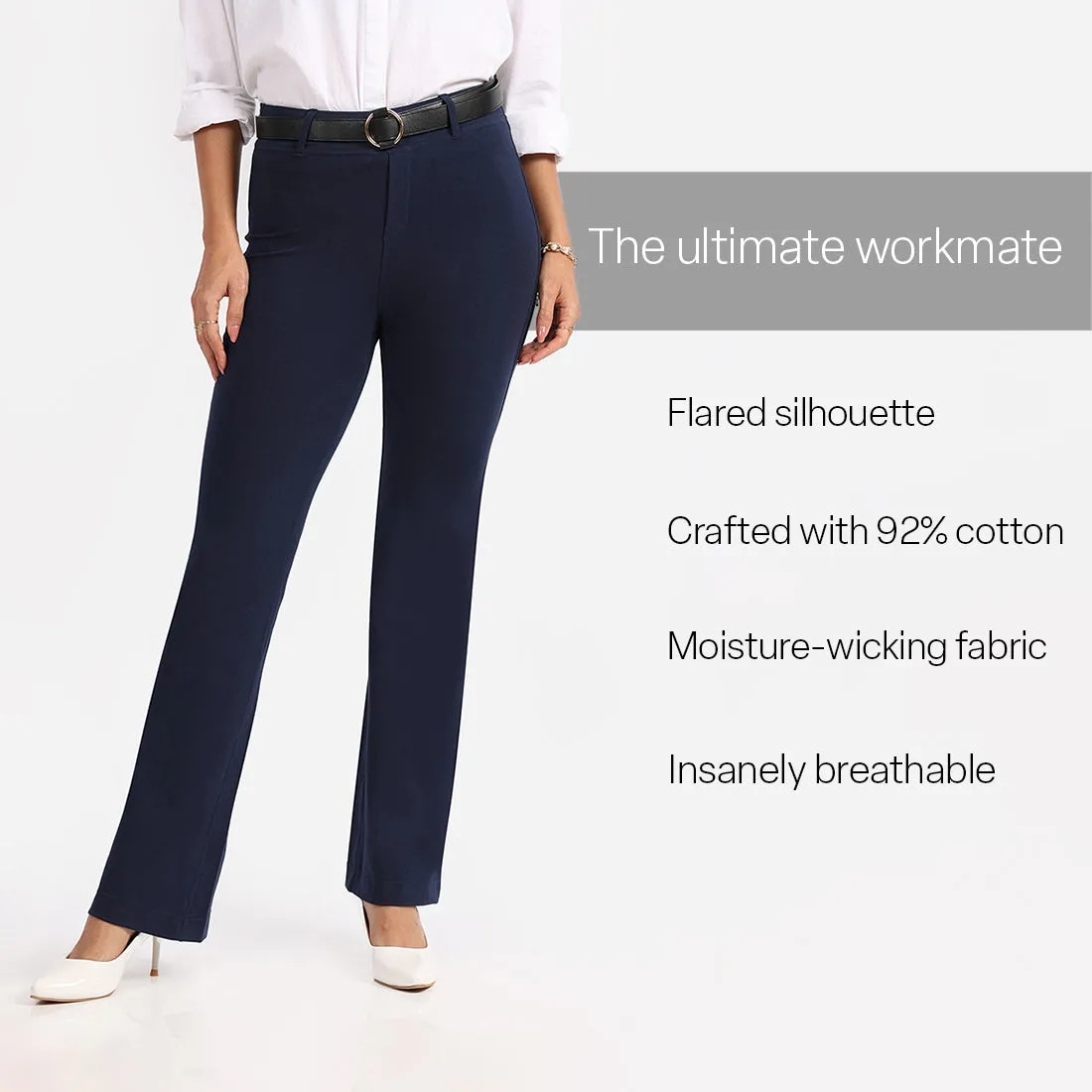 AM:PM Cotton Flare Pants - Lite