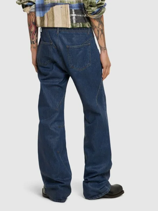 Andersson Bell   Tripot coated cotton flared jeans 