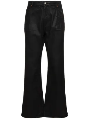 Andersson Bell   Tripot coated cotton flared jeans 