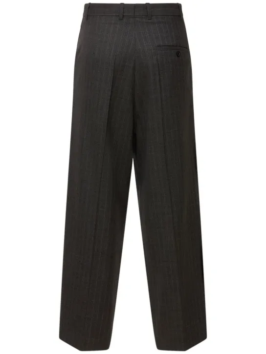 Balenciaga   Wool Prince of Wales cropped pants 