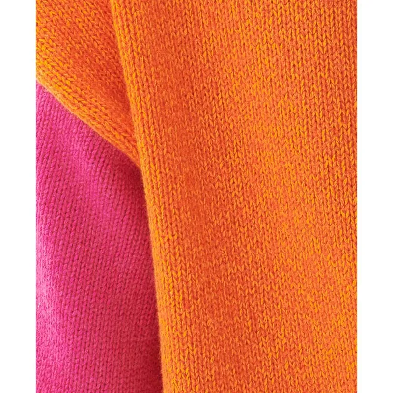 Barbour Surf Ladies Jumper - Pink Dahlia/Pumpkin