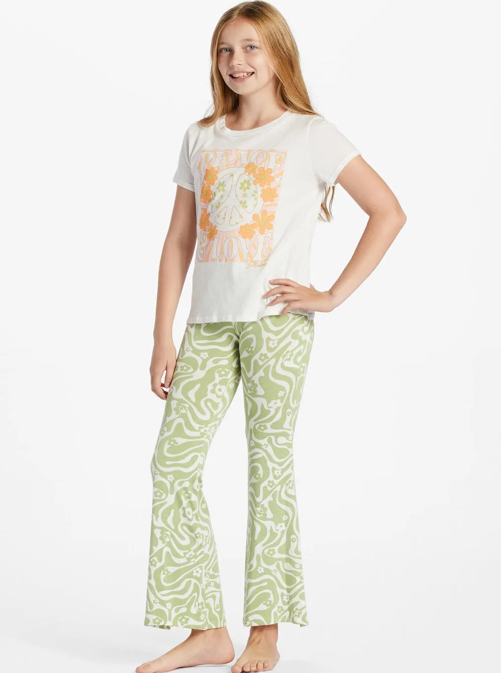 BILLABONG GIRLS Tell Me Knit Flare Pant