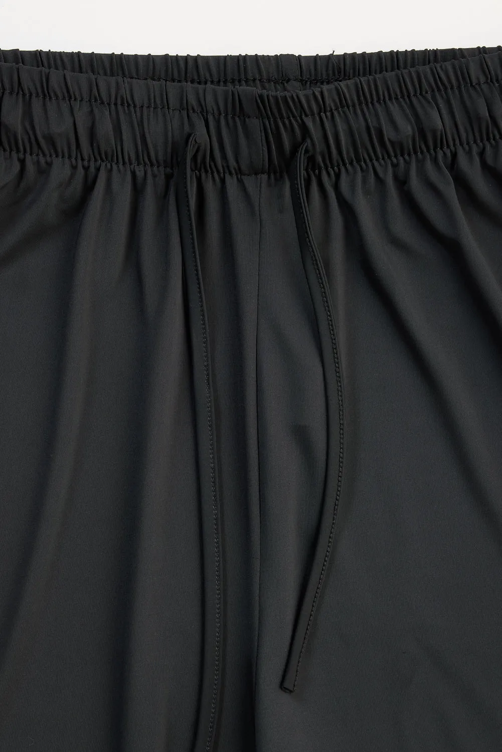 Black Elasticated Flared Korean Pants