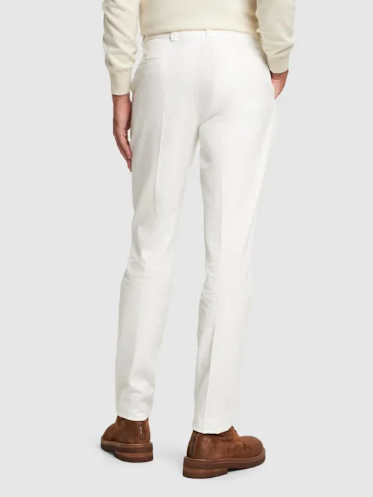 Brunello Cucinelli   Cotton gabardine straight pants 