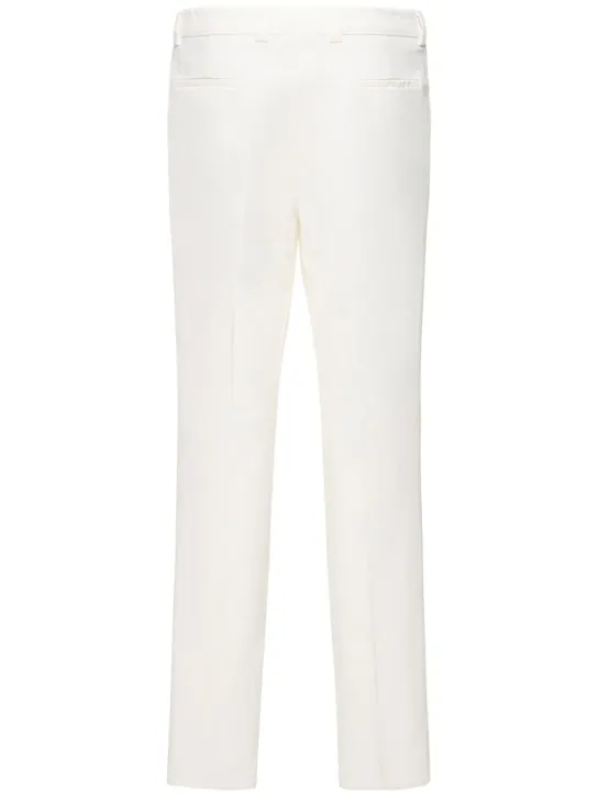 Brunello Cucinelli   Cotton gabardine straight pants 