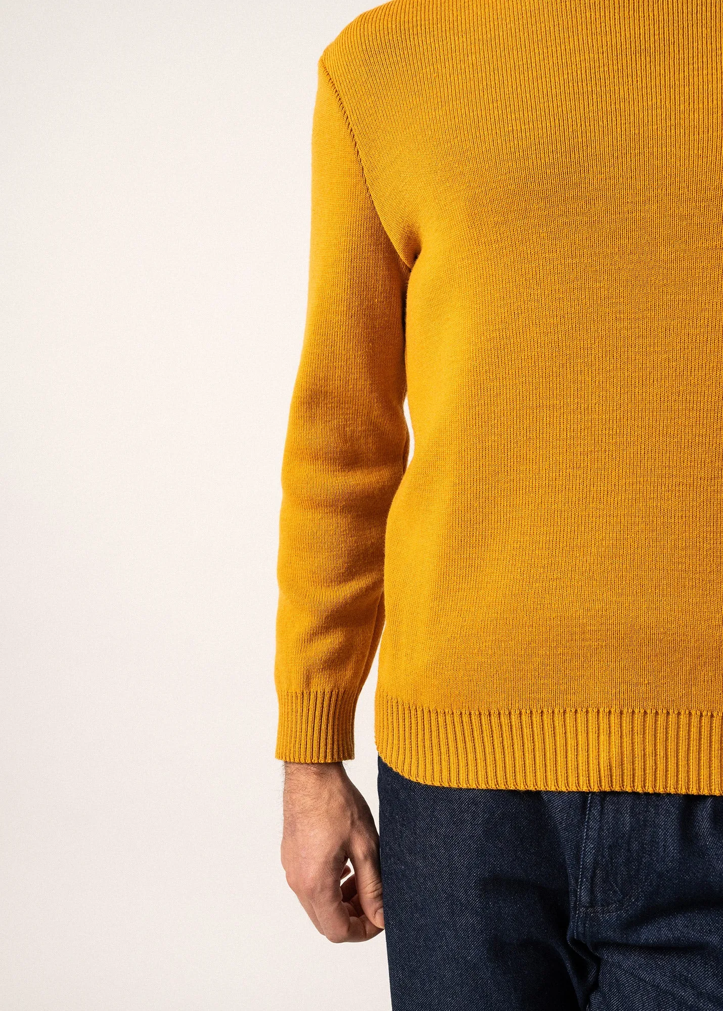 Cancale sailor jumper - regular fit, in pure new wool (AMBRE)