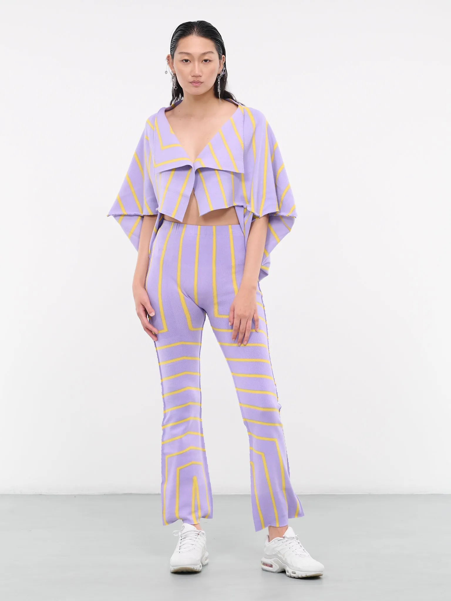 Canopy Stripe Trousers (IM38KF925-86-PURPLE-HUED)