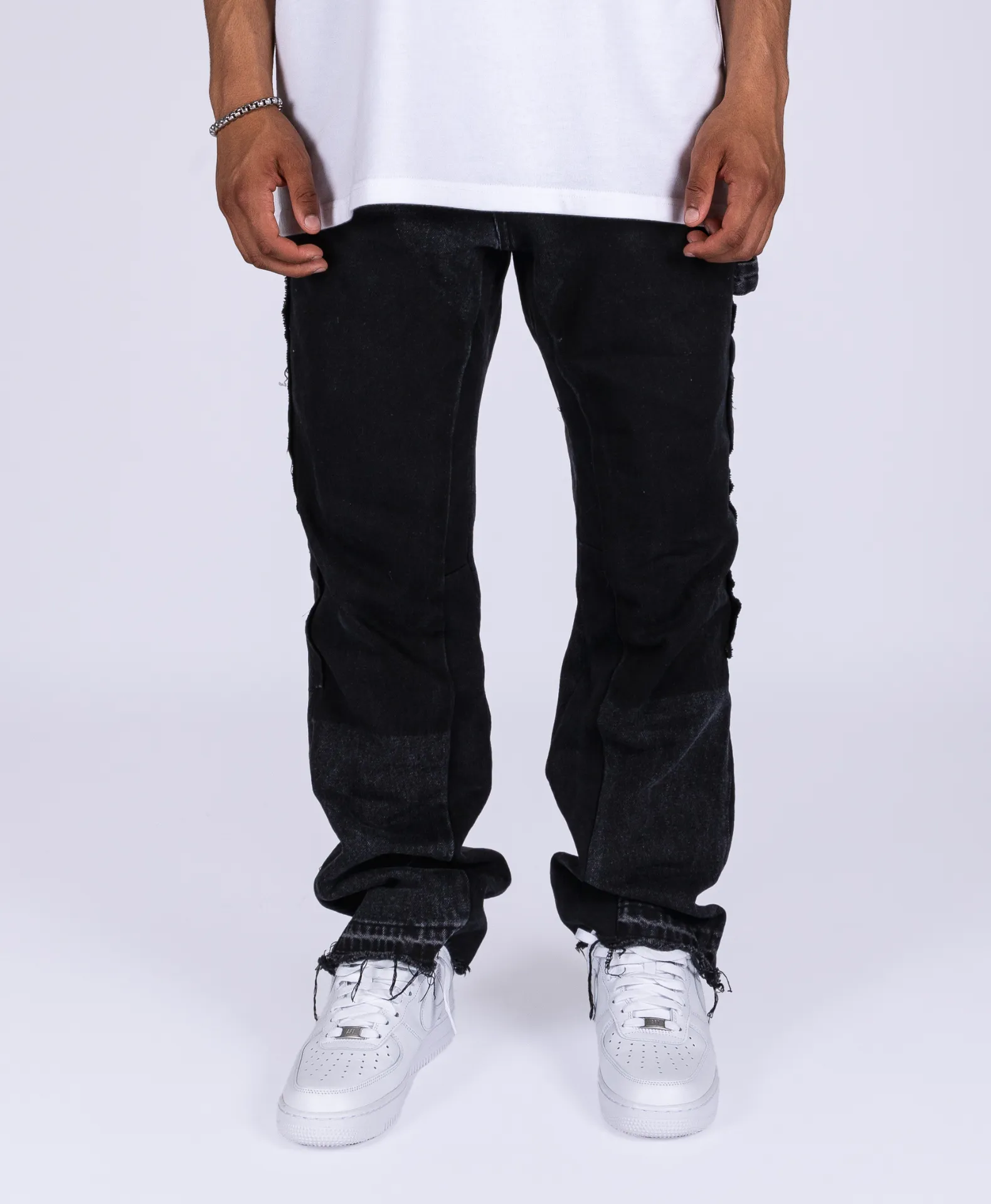 CARPENTER FLARED BLACK JEANS