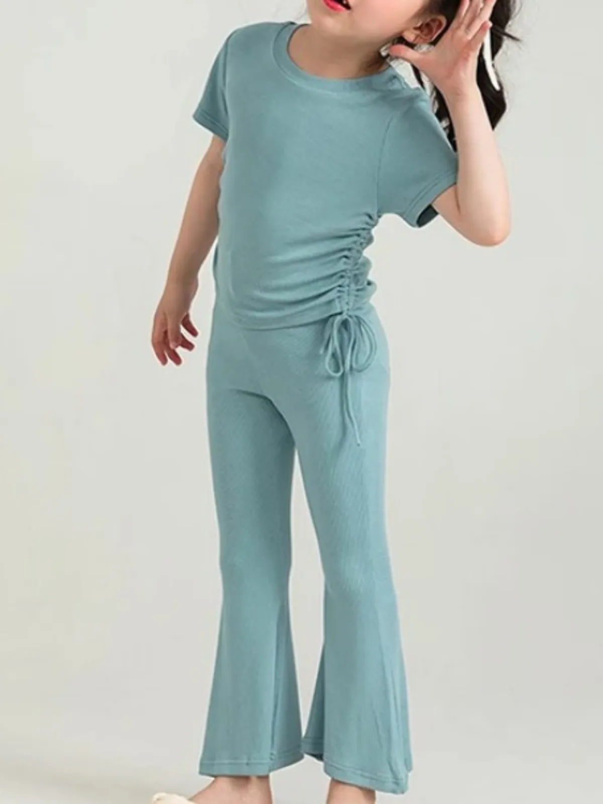 Chic and Comfy Top and Flared Pant Lounge Set