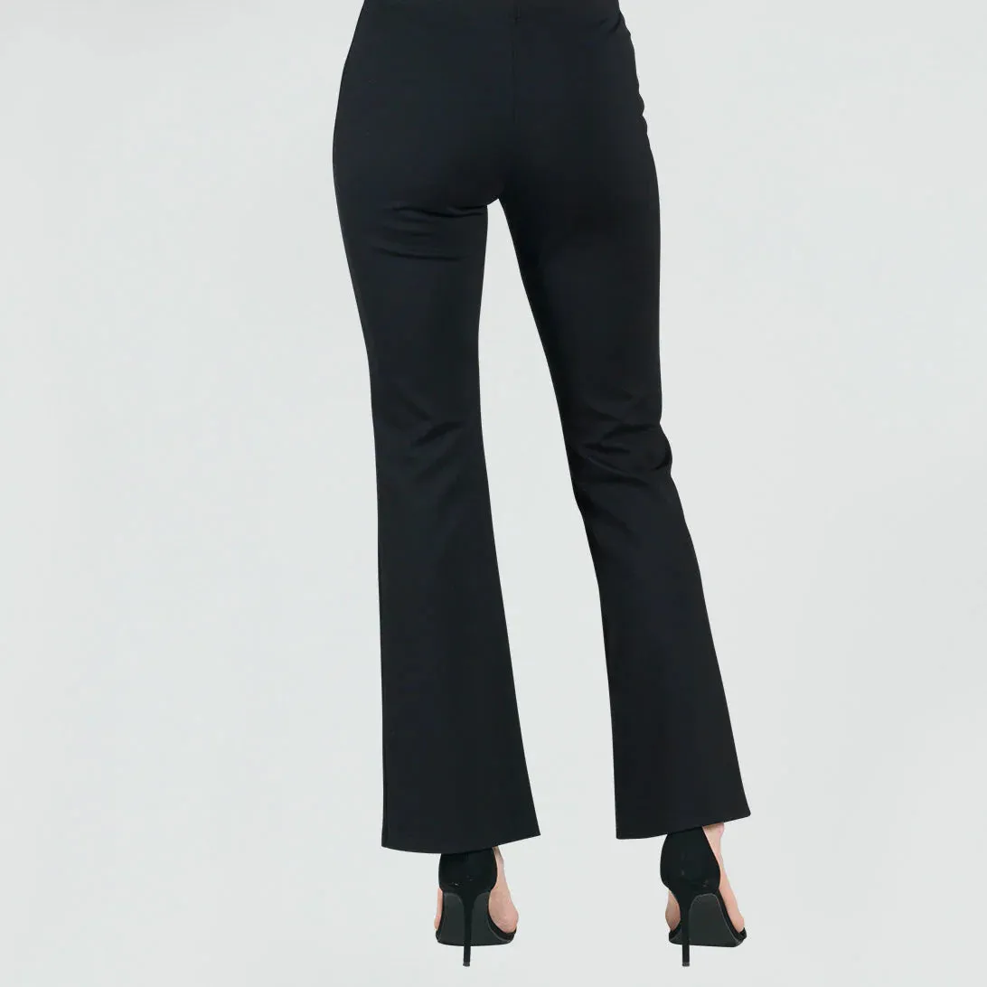 Clara Sunwoo - Ponte Pull On Slim Bootcut Pant - Black