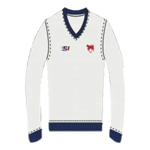 Clontarf Cricket Club - White Jumper Full Sleeve