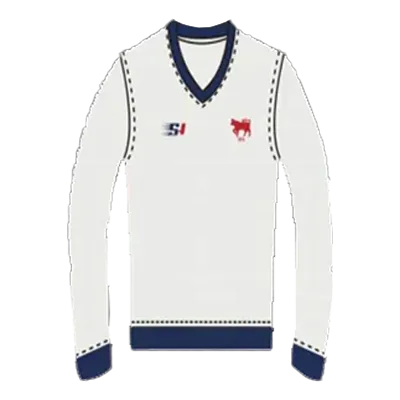 Clontarf Cricket Club - White Jumper Full Sleeve