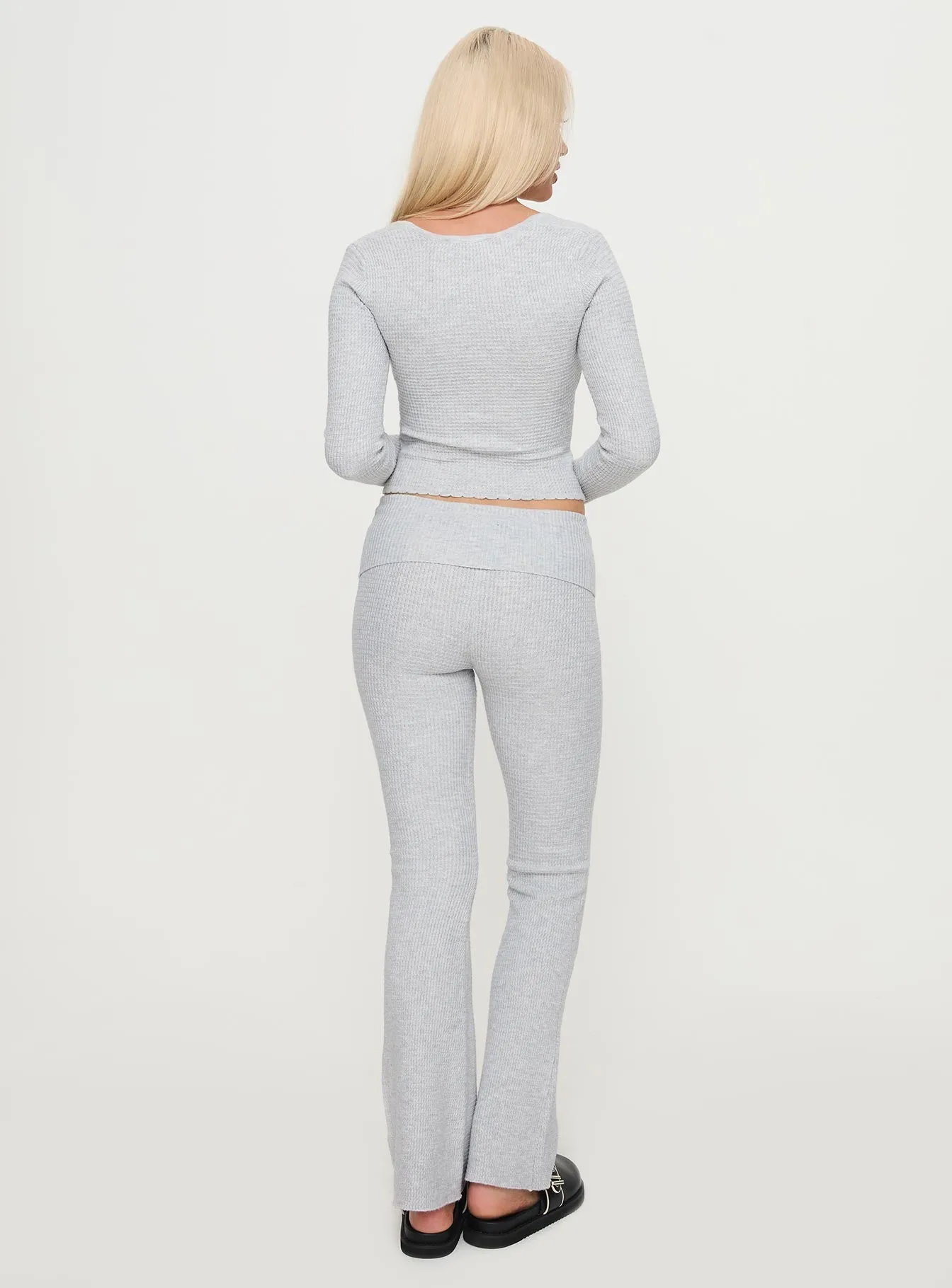 Closed Eyes Flared Pant Grey