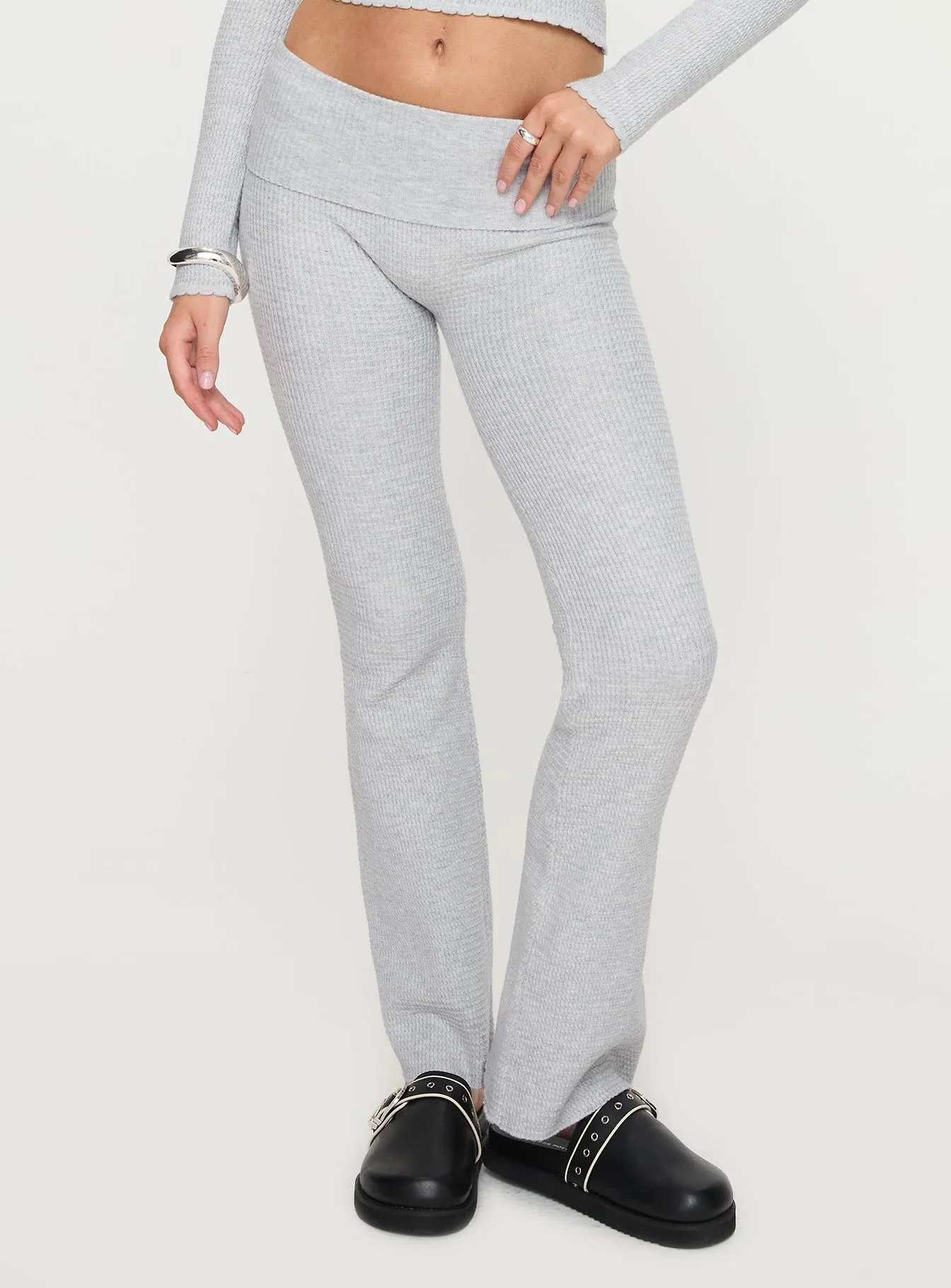 Closed Eyes Flared Pant Grey