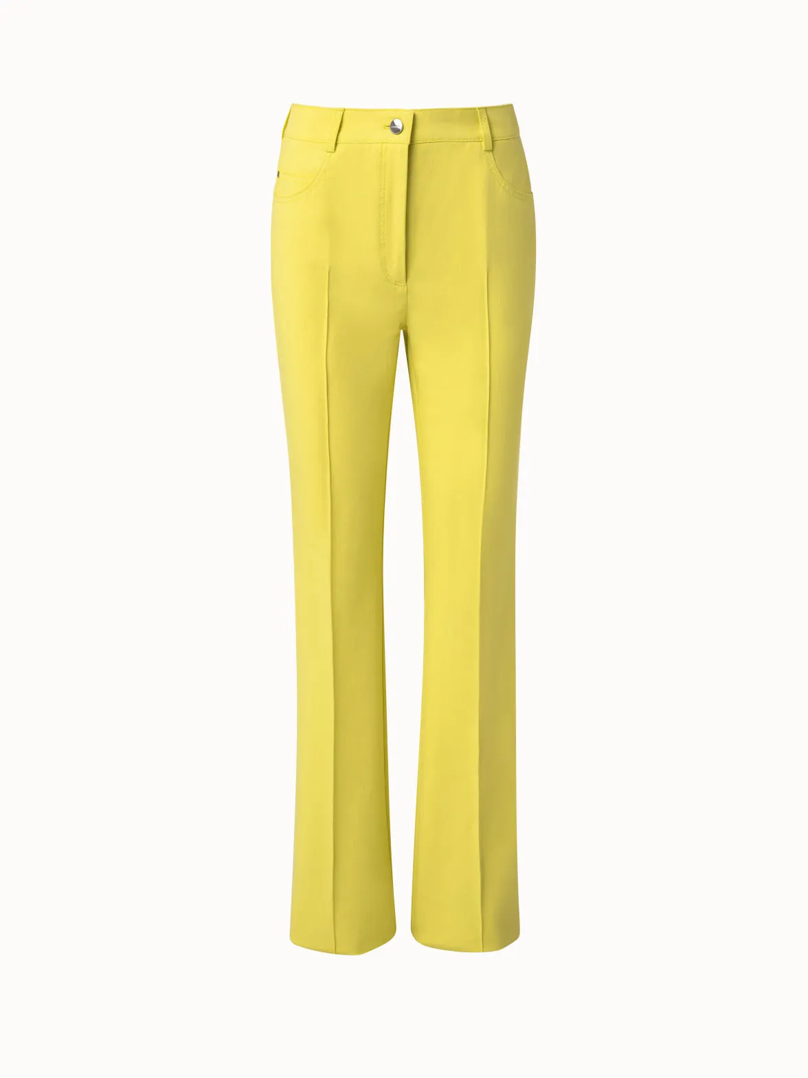 Cotton Silk Stretch Bootcut Pant