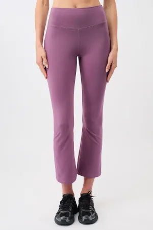 Cropped Flared Pants (Grape)