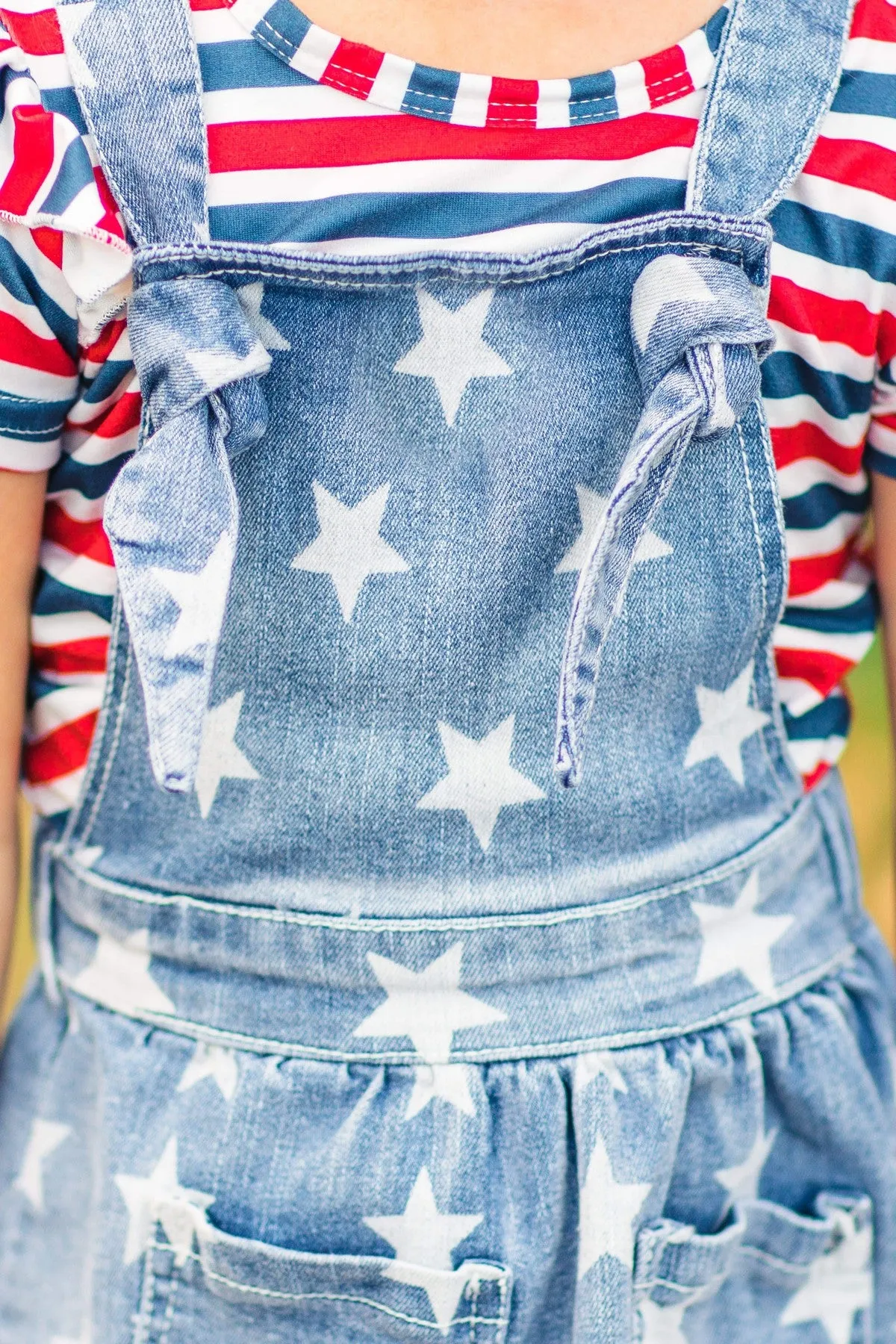 Denim Star Overall Tie Knot Jumper