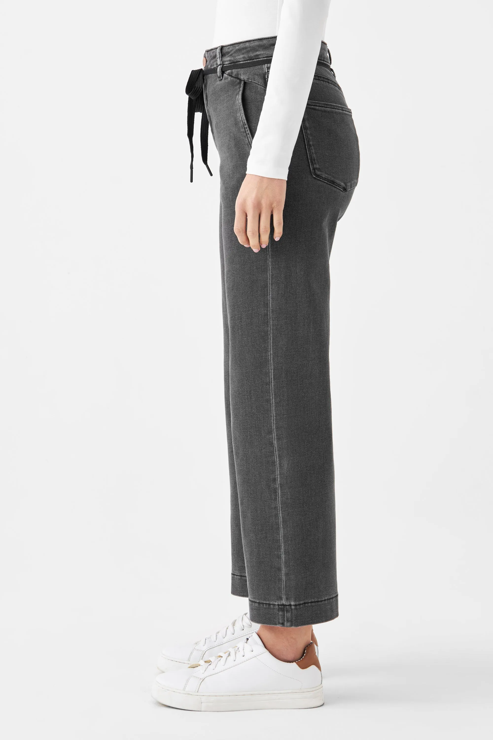 Dew Cropped Jeans Medium Grey