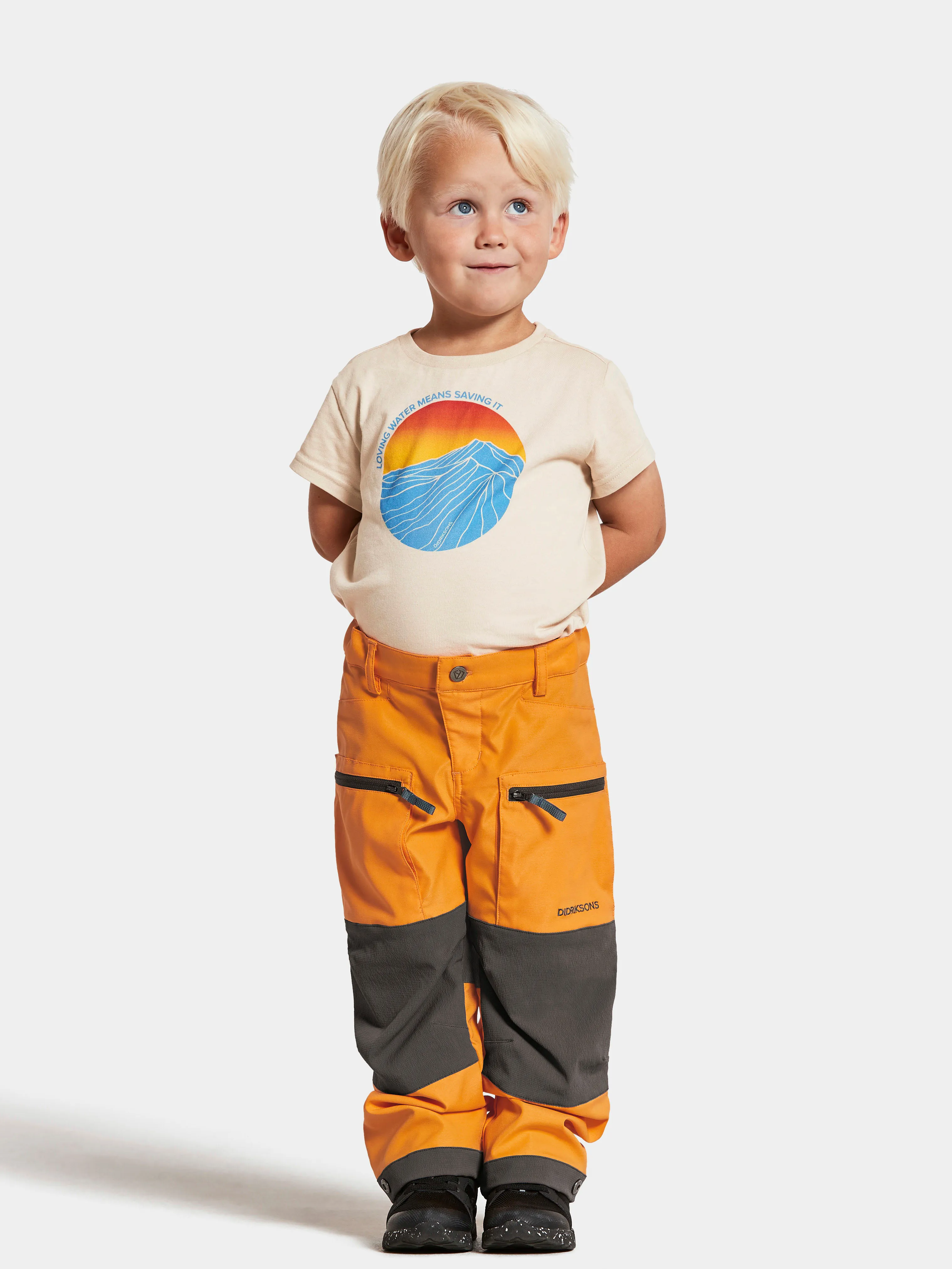 Didriksons Kids&#x27; Kotten Pants Happy Orange | Buy Didriksons Kids&#x27; Kotten Pants Happy Orange here | Outnorth