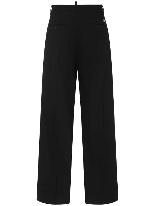 Dsquared2   Wool blend fluid pants 