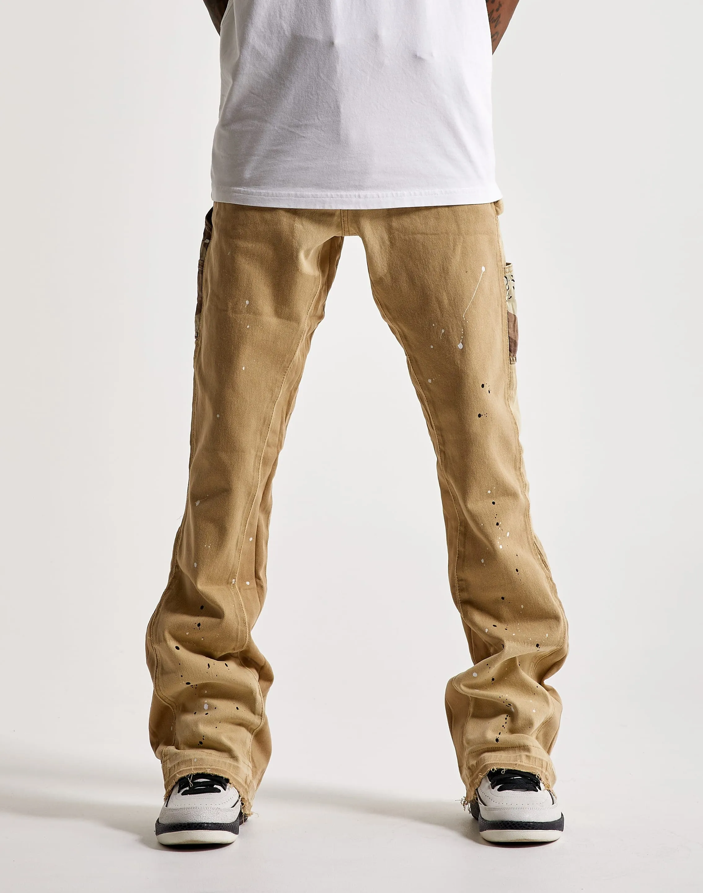 EPTM Camo Pocket Flare Denim Pants