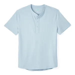 Everyday Henley Short Sleeve in Blue Fog