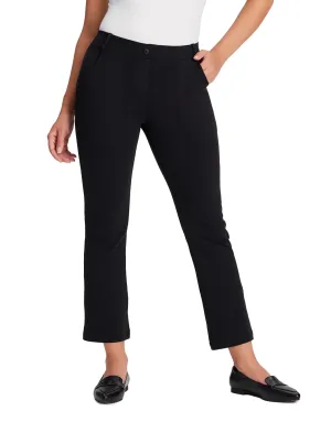 Flare Cropped Yoga Dress Pants, 4 Pockets