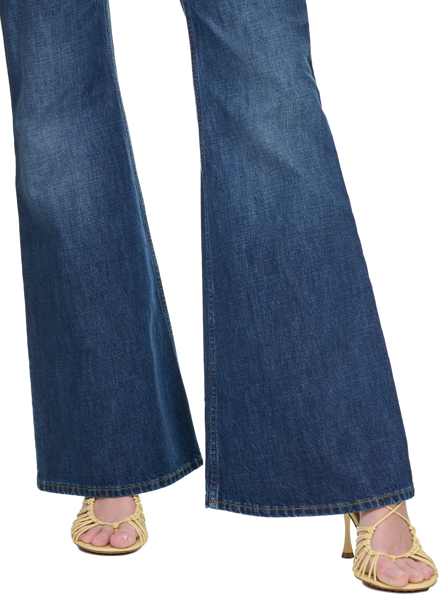 Flared Denim Pants (722517V2EN0-4715-MID-BLUE)