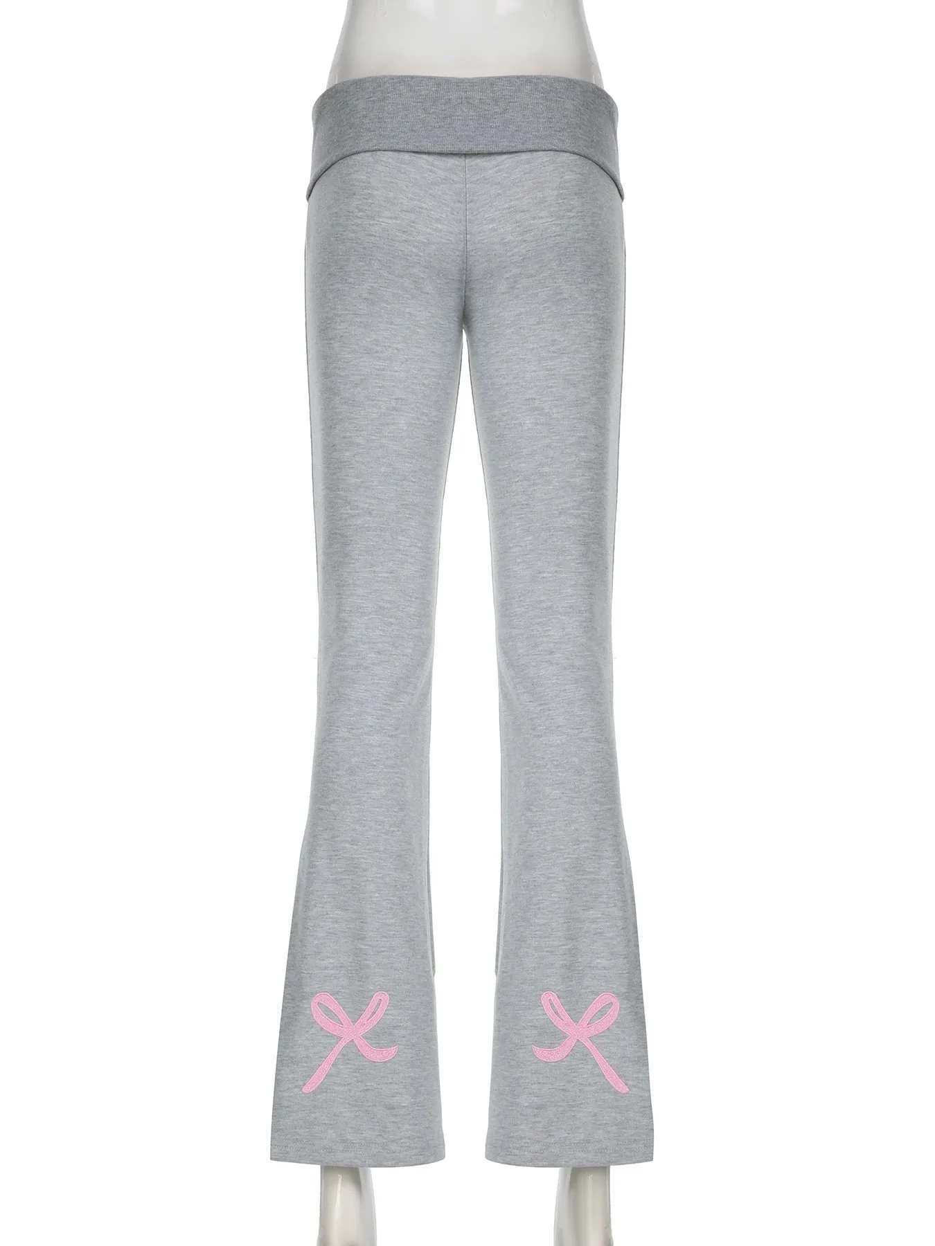 Flared Leggings with Ribbon Detail for Casual Days