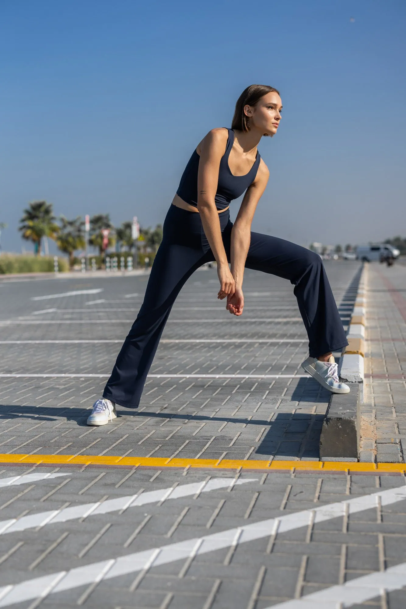 Flared Workout Pants (Night Sky)