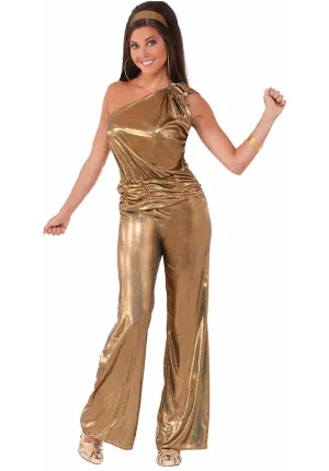 Gold Disco Diva Ladies Costume